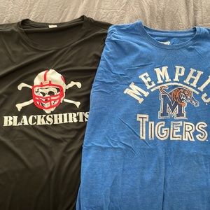 NCAA T-shirt bundle-3 short sleeve tees all 2XL